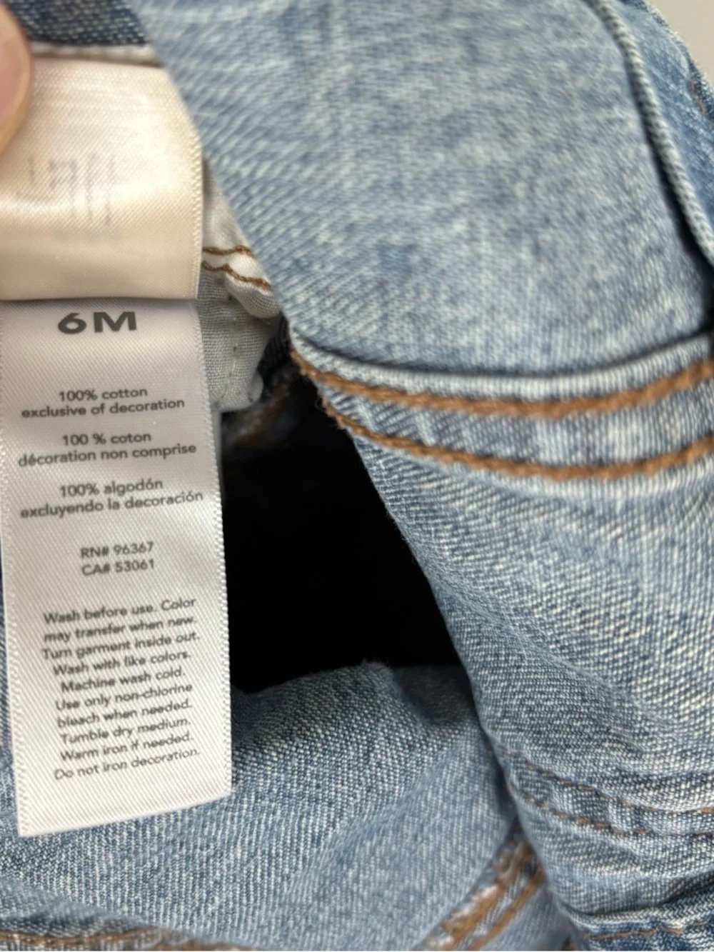 Oshkosh‎ Denim Overalls Size 6 Months